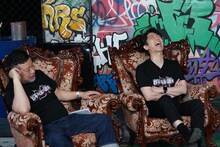 左からケンドーコバヤシ、フットボールアワー後藤