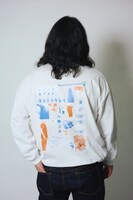 『かが屋の大カロ貝展2』ロングスリーブTシャツ（白）