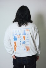 『かが屋の大カロ貝展2』ロングスリーブTシャツ（白）