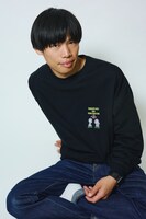 『かが屋の大カロ貝展2』ロングスリーブTシャツ（黒）