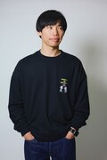 『かが屋の大カロ貝展2』ロングスリーブTシャツ（黒）