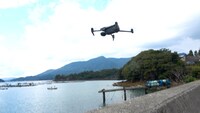 “謎の島”を調査するドローン