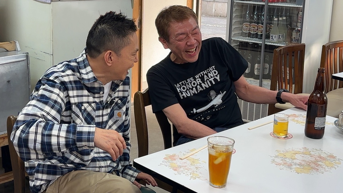 共演する爆笑問題・太田と玉袋筋太郎