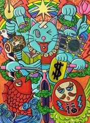 「ゆるい雰囲気を醸し出す異形の者」を描くピストジャムのアート展