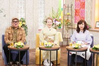 「モモコのOH！ソレ！み～よ！」にスタジオ出演する、左から兵動大樹、西川ヘレン、ハイヒール・モモコ