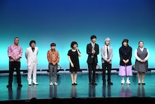 「マツクランジャタイ～あぁ再演続編だぞぅ～」出演メンバー。左からしゃばぞう、ランジャタイ伊藤、カントリーズ福田純一、あぁ～しらき、三福エンターテイメント、マツモトクラブ、ランジャタイ国崎、もじゃ