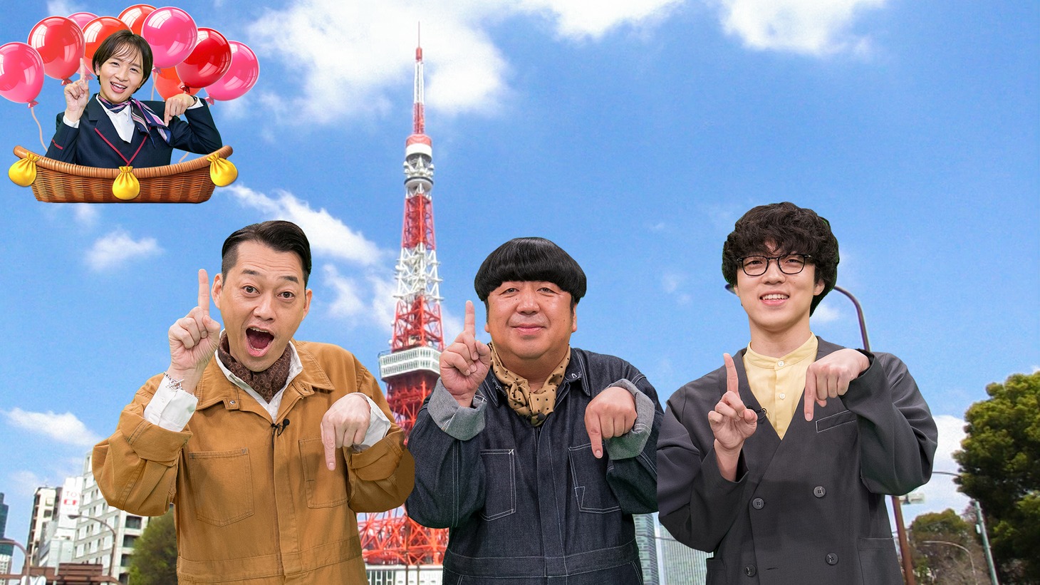 左からバナナマン、ふくらP