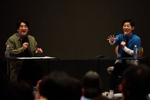 佐久間宣行とトンツカタン森本によるトークの様子