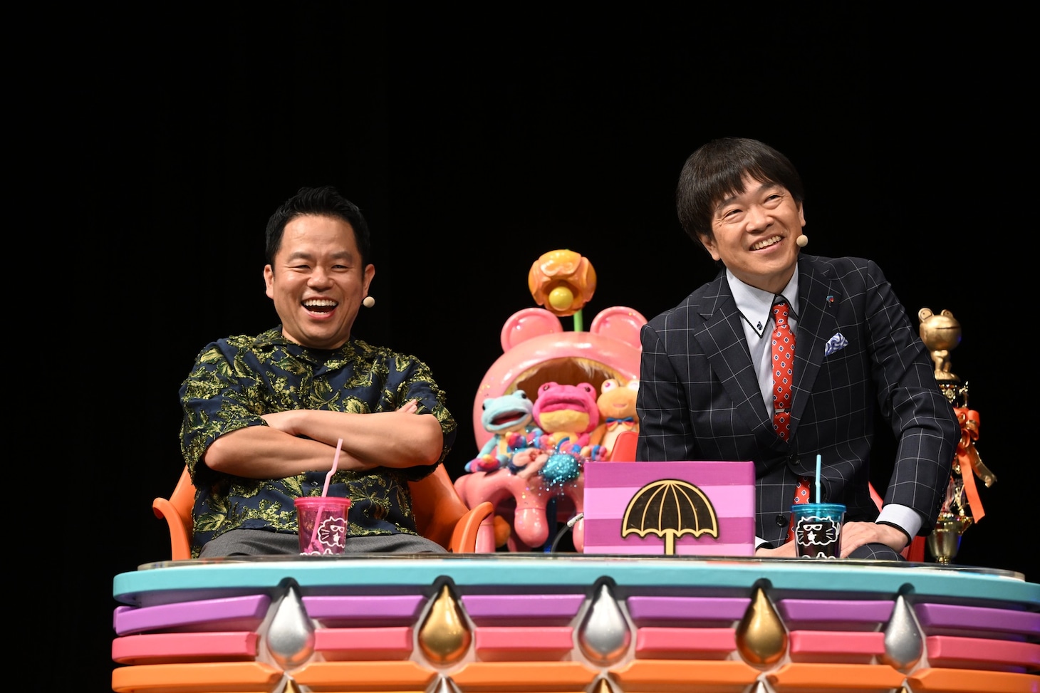 「ザキヤマ＆フジモンがパクリたい-1グランプリ」MC側のダイアン津田と、蛍原徹