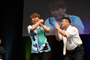 「ザキヤマ＆フジモンがパクリたい-1グランプリ」に出演するアンタッチャブル山崎とFUJIWARA藤本