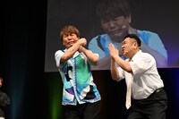 「ザキヤマ＆フジモンがパクリたい-1グランプリ」に出演するアンタッチャブル山崎とFUJIWARA藤本