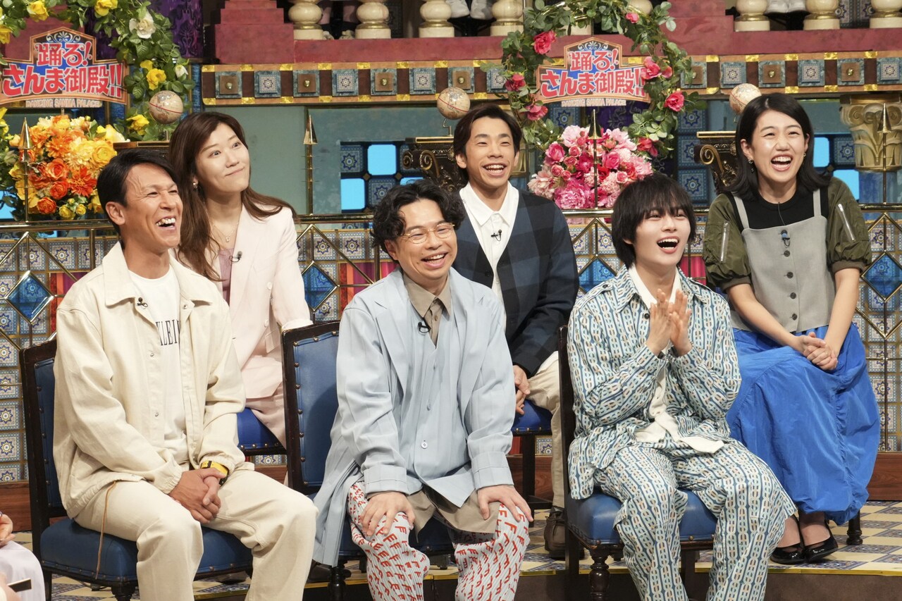 前列左から）藤原丈一郎、道枝駿佑、大西流星、西畑大吾、長尾謙