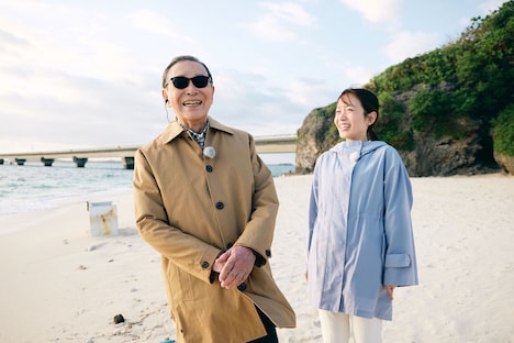 宮古島を巡るタモリと佐藤茉那アナウンサー