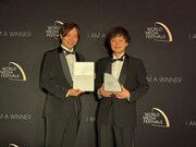 「新しいカギ」チーフプロデューサーの矢﨑裕明（左）、演出の田中良樹（右）