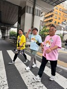 （左から）わらふぢなるお・口笛なるお、バナナマン日村、サンドウィッチマン伊達