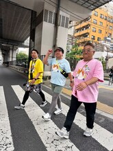 （左から）わらふぢなるお・口笛なるお、バナナマン日村、サンドウィッチマン伊達