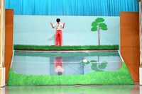 「池に映る風景」