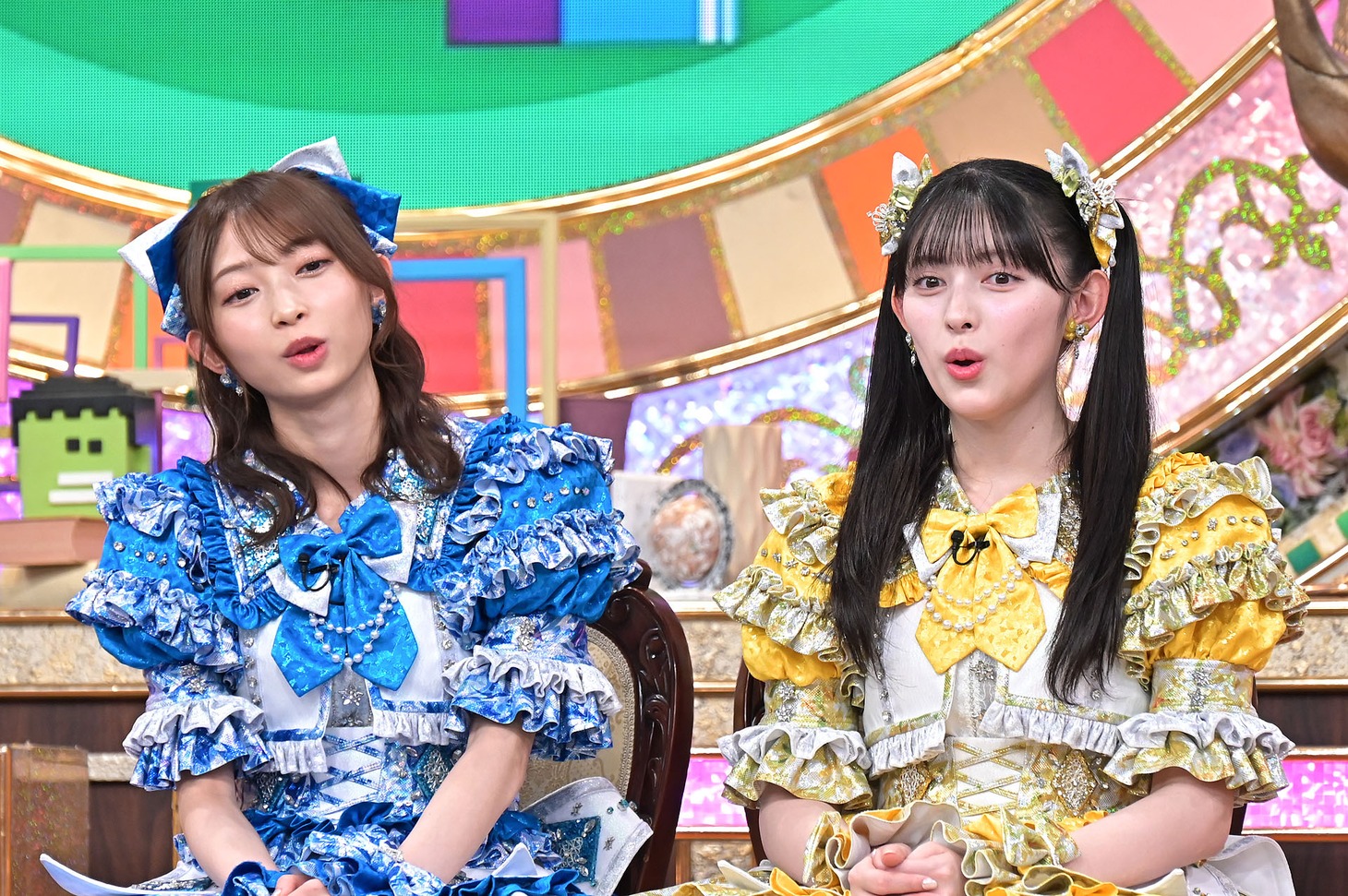 「コンビ生け花」に挑戦する超ときめき♡宣伝部の辻野かなみと菅田愛貴