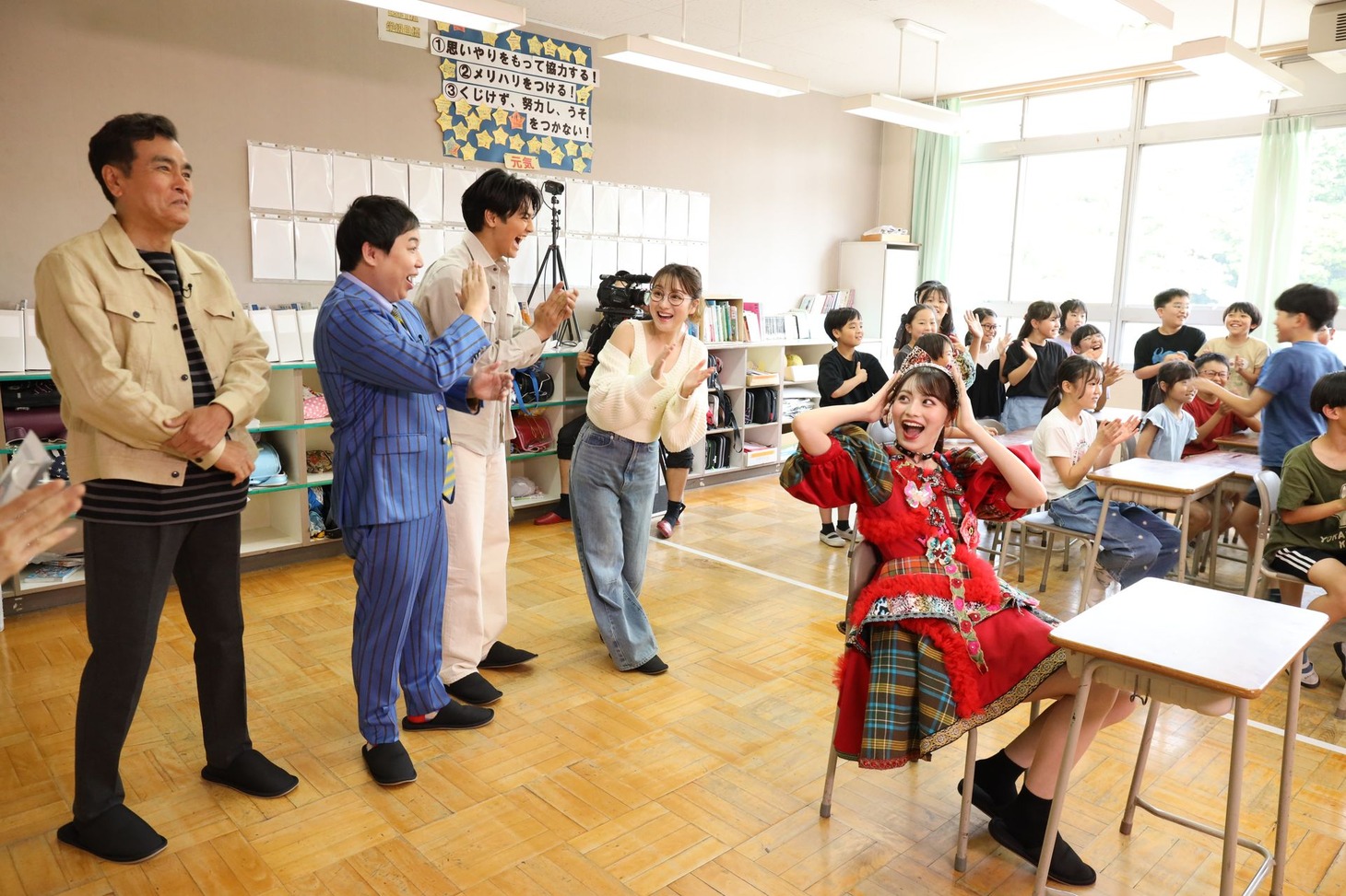 小学生チームとの対決の様子