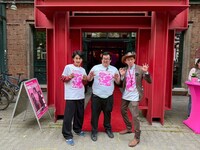 ドイツで行われた映画祭「ニッポン・コネクション」にて、春とヒコーキと監督の八木順一朗