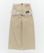 「DOUBLE WAIST PANTS（BEIGE）」