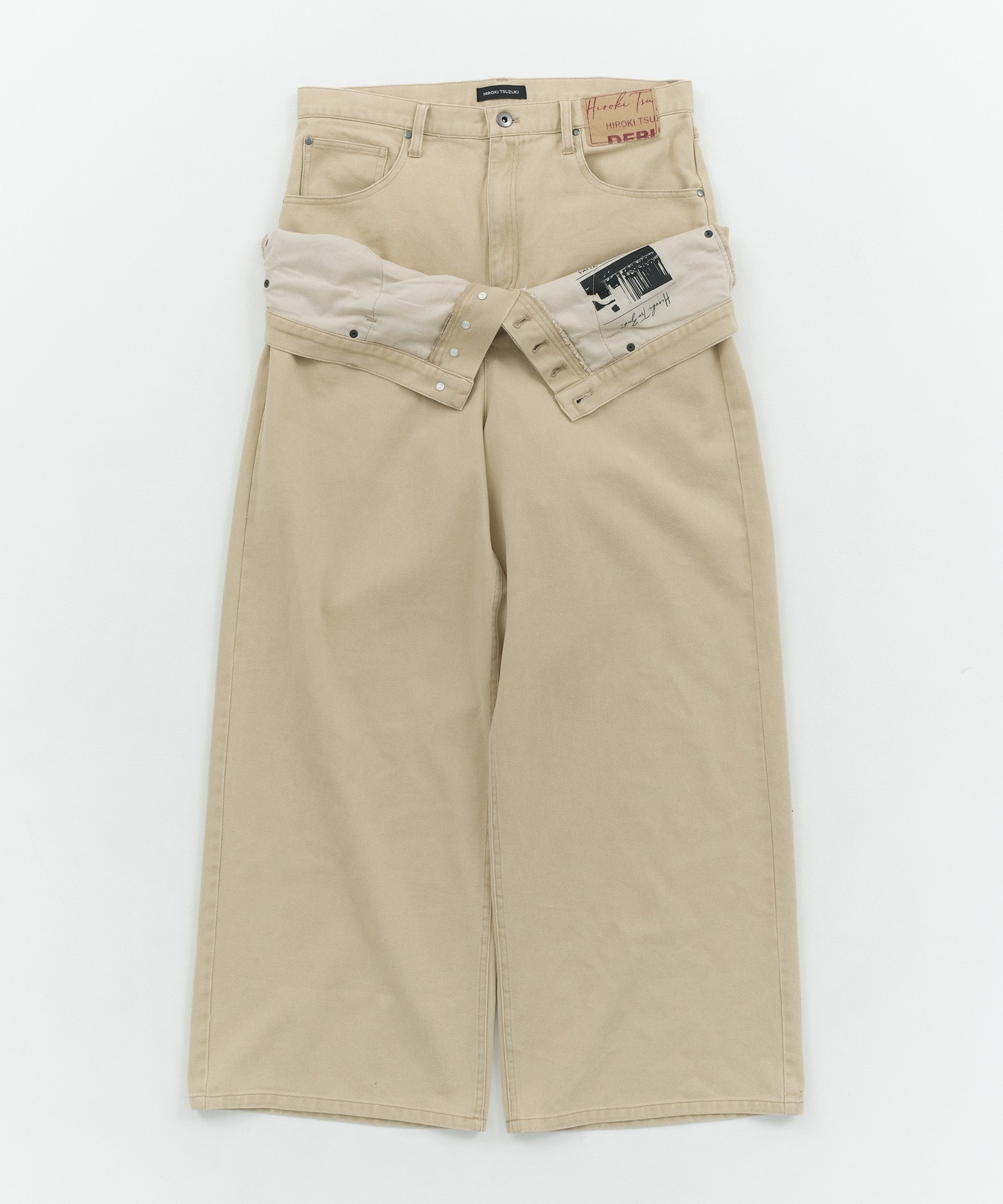 「DOUBLE WAIST PANTS（BEIGE）」