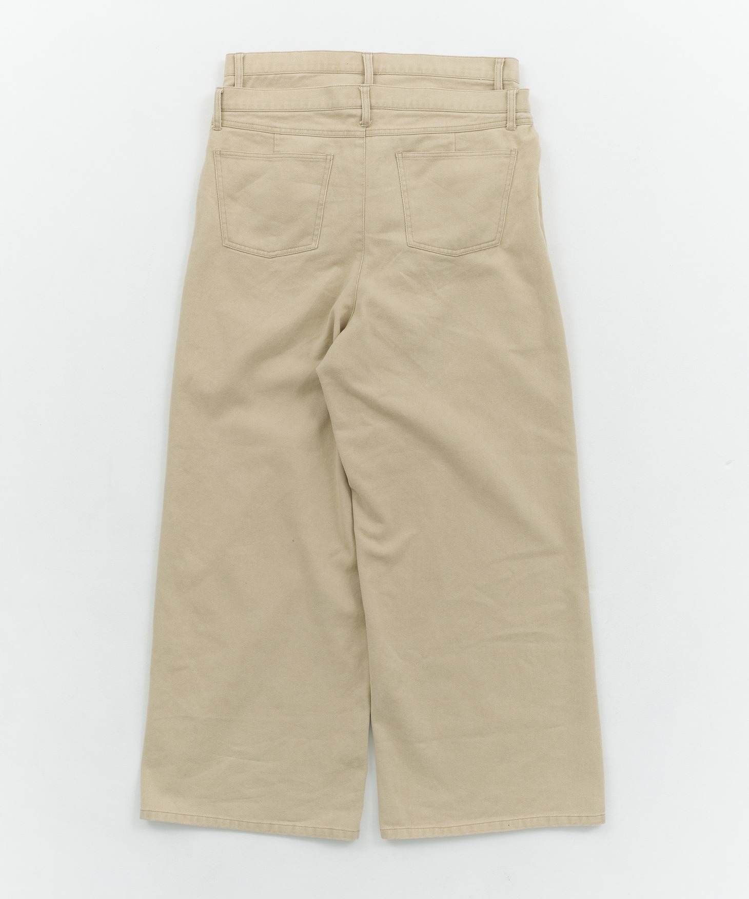 「DOUBLE WAIST PANTS（BEIGE）」