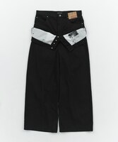 「DOUBLE WAIST PANTS（BLACK）」