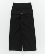「DOUBLE WAIST PANTS（BLACK）」