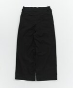 「DOUBLE WAIST PANTS（BLACK）」