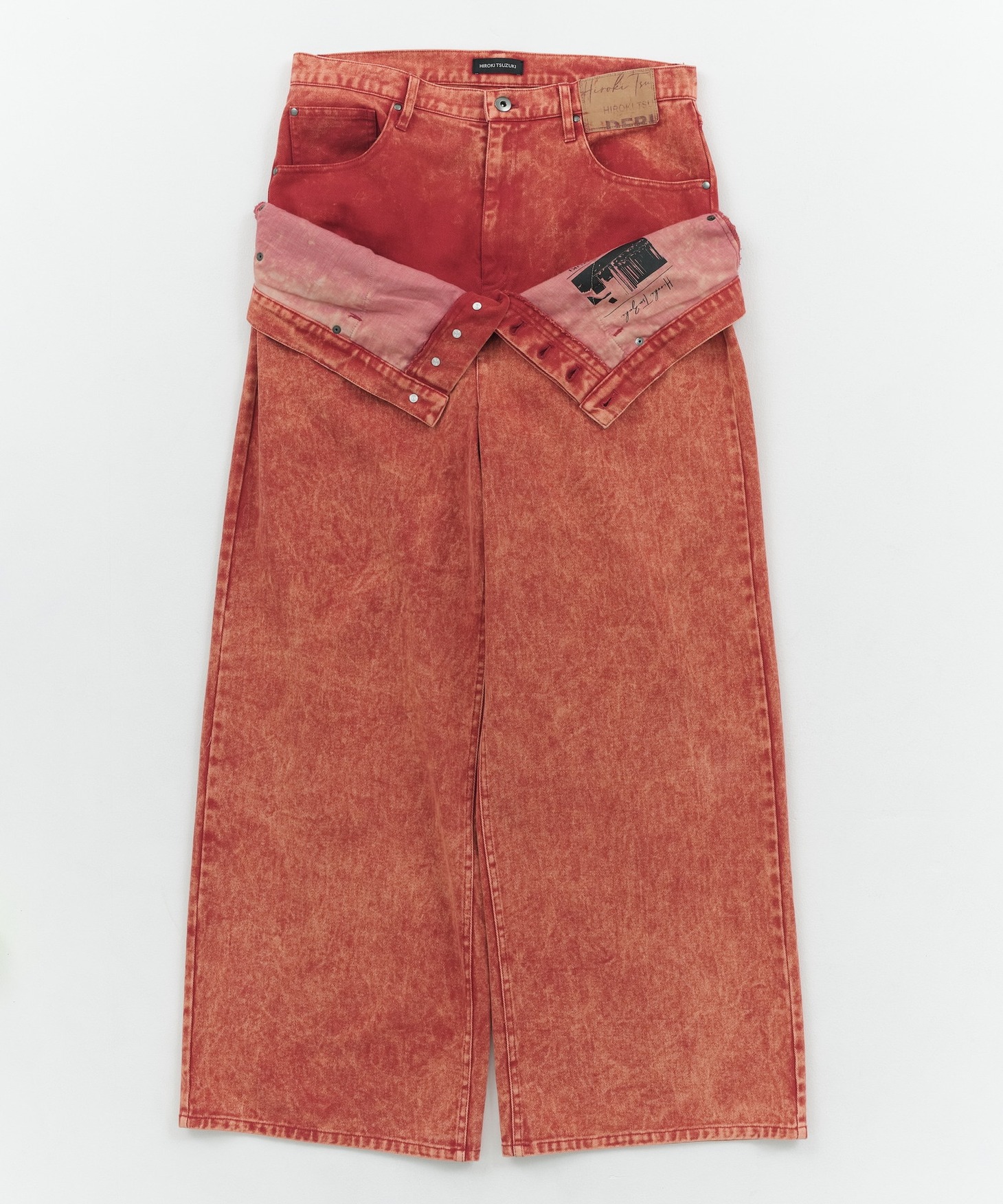 「DOUBLE WAIST PANTS（RED）」
