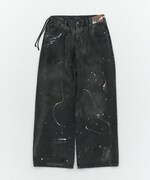 「PAINT BAGGY DENIM（BLACK）」