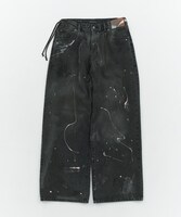 「PAINT BAGGY DENIM（BLACK）」