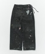 「PAINT BAGGY DENIM（BLACK）」