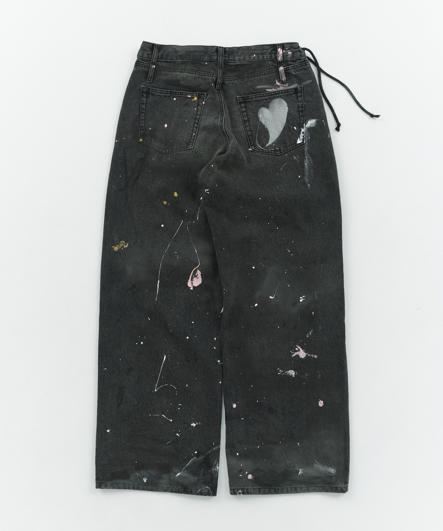 「PAINT BAGGY DENIM（BLACK）」