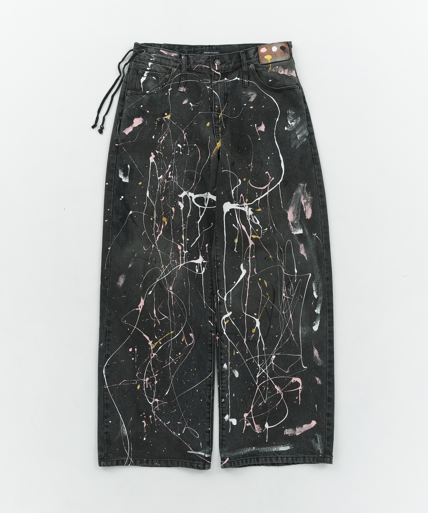 「PAINT BAGGY DENIM（BLACK）」