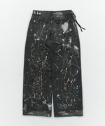 「PAINT BAGGY DENIM（BLACK）」