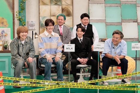 とろサーモン久保田（右端）らホモサピゲスト