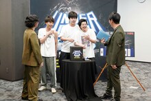 抽選に臨む生姜猫