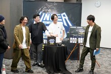 抽選に臨む例えば炎