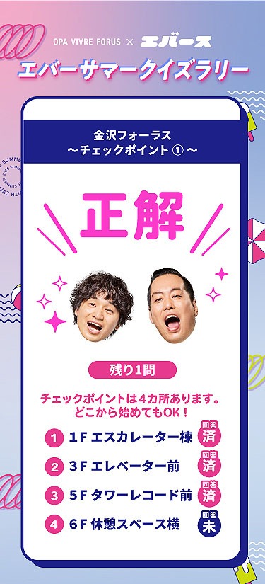 クイズラリーのイメージ