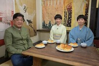 ゲストの佐渡裕と、桂二葉、春風亭一花