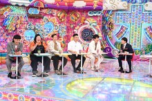 左から、バッテリィズ・エース、紅しょうが・熊元プロレス、品川庄司・品川、アンタッチャブル山崎、麒麟・川島、蛍原徹