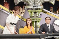 左から、花澤香菜、佐久間みなみアナ、アリタ哲平