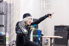 モーションキャプチャ撮影に臨むゴー☆ジャス