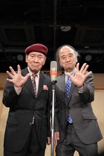 「はるかなEXPO55」の開催を発表した海原はるか・かなた（撮影：桂咲之輔）