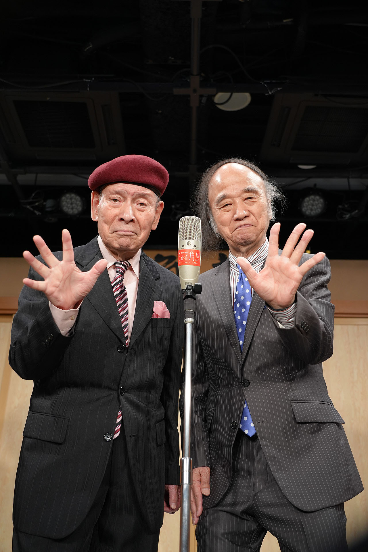 「はるかなEXPO55」の開催を発表した海原はるか・かなた（撮影：桂咲之輔）