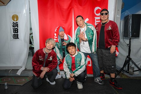 浜田雅功と湘南乃風 ©GOBU GOBU Festival  撮影：PUROSANGUE小中村政一