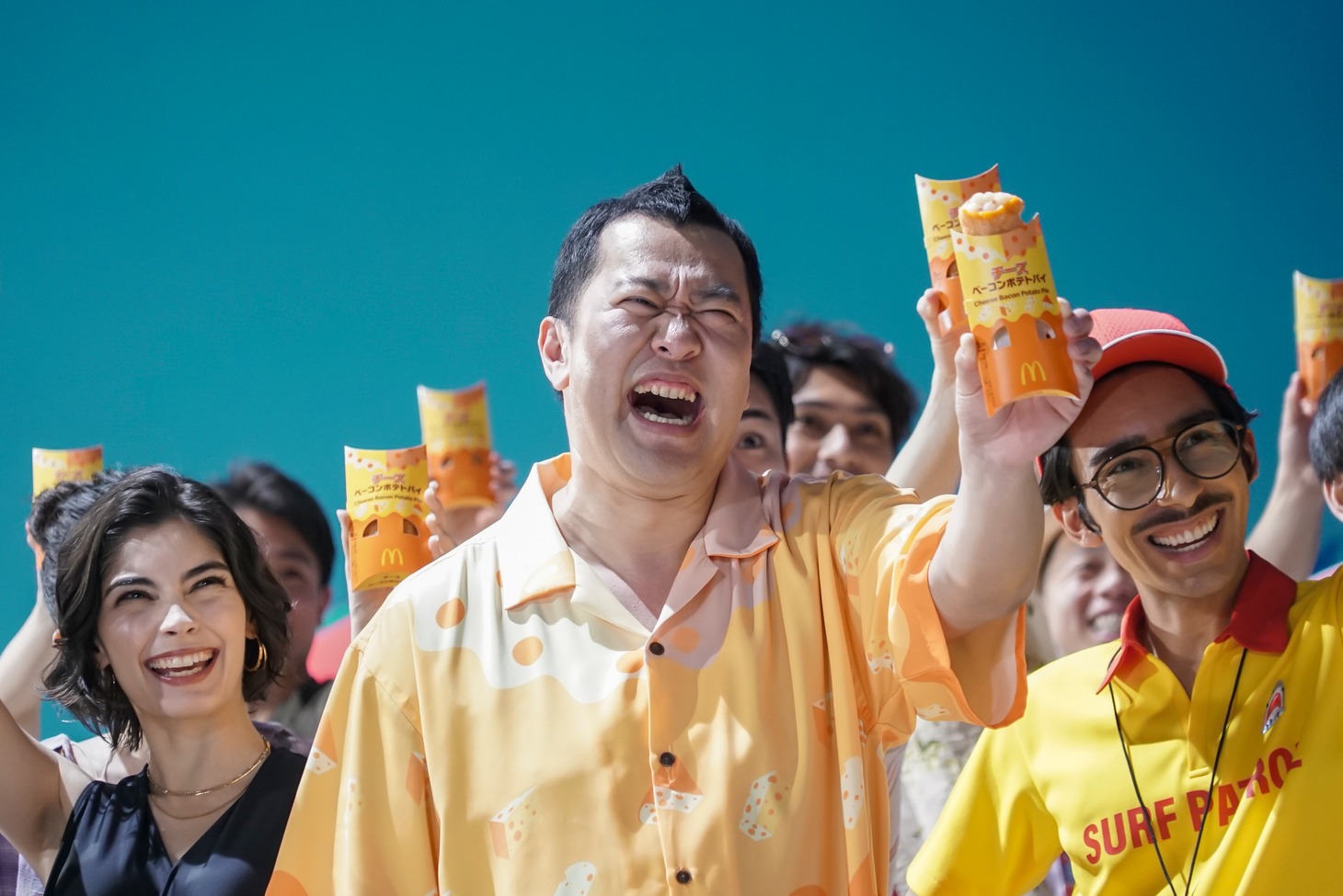 CM撮影中のワンシーン