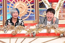 左から、ぱーてぃーちゃん信子、NON STYLE井上